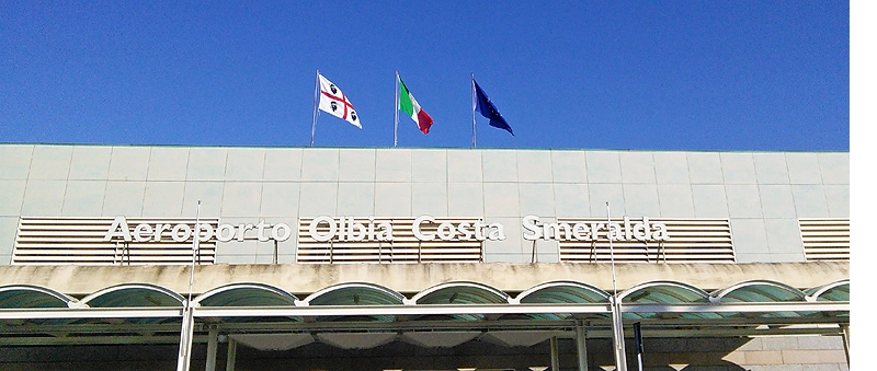facciata aeroporto di Olbia Costa Smeralda