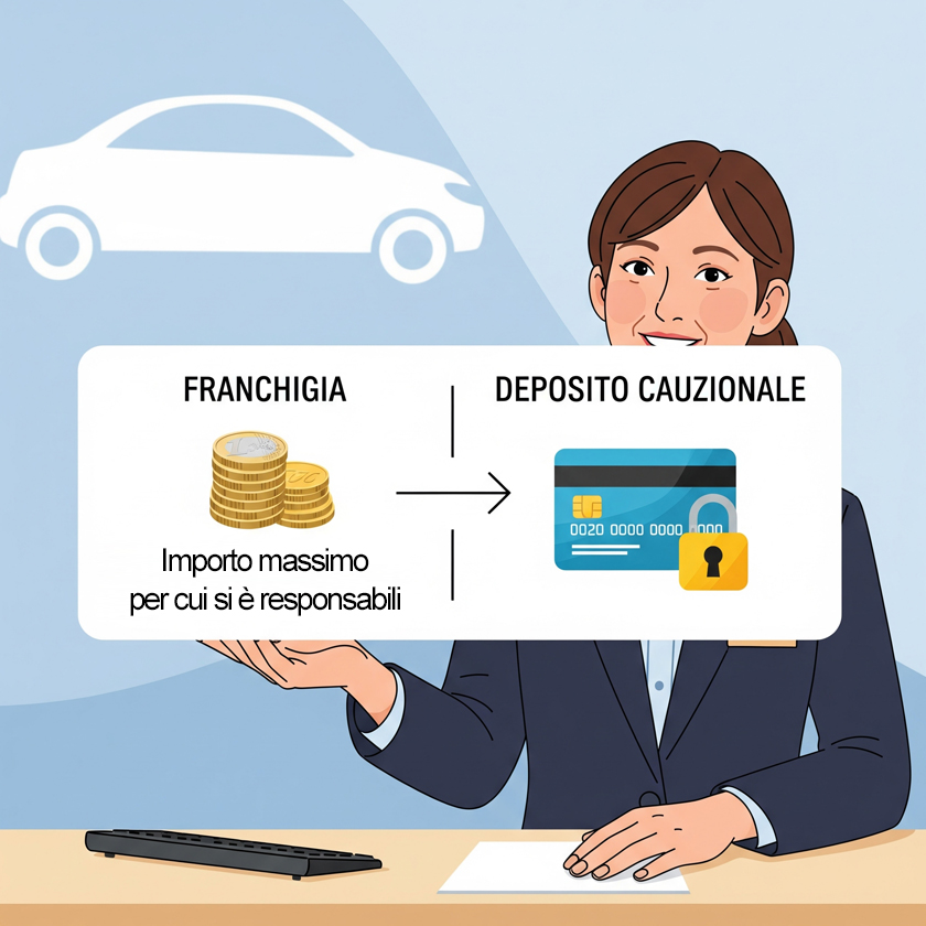 A quanto ammonta il deposito cauzionale per il noleggio di un’auto?