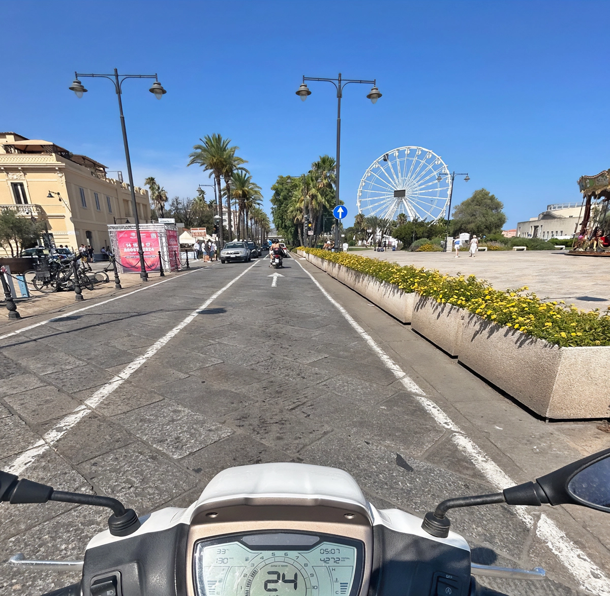 Scooter ride in Olbia