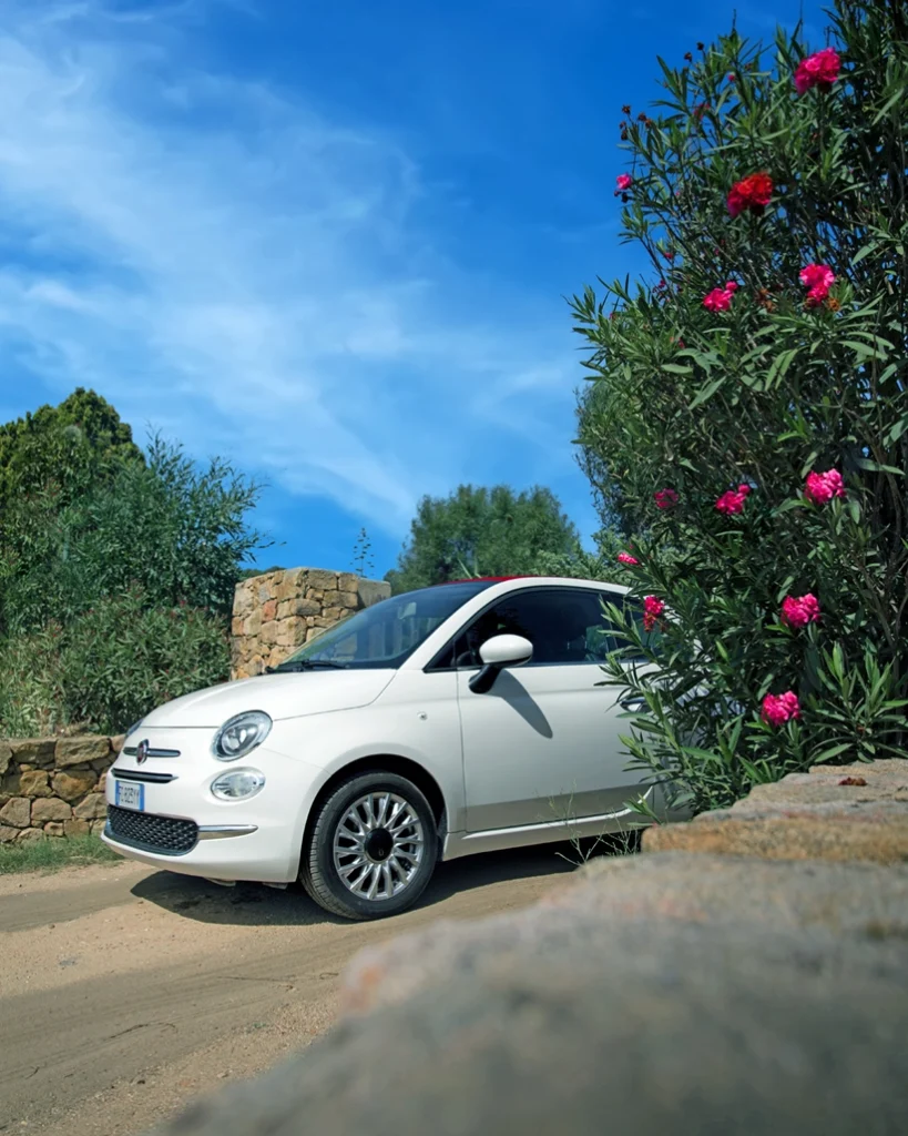 Fiat 500 car rental in Sardinia: